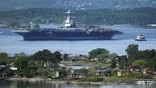 US aircraft carrier arrives in Norway
