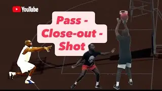 Basketball Pass/Close-out/Shoot #team #basketball #basketballdrills #fyp #shoot #skill #education