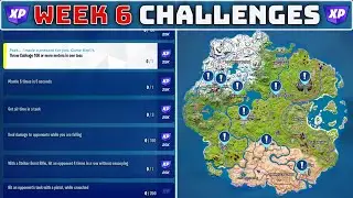 Fortnite Season Quests (Week 6)! Air Time in Tanks & Damage While Falling [Chapter 3, Season 2]