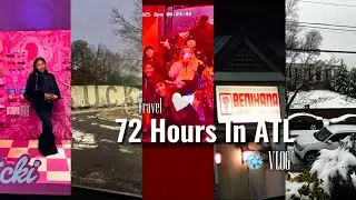 Weekend VLOG : Snowed-in In Atlanta ❄️+ Trap museum + Breakfast Club + good vibes w/ good ppl!