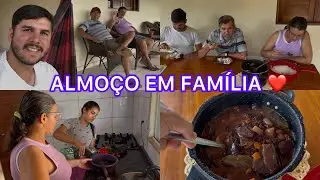 MINHA MÃE VEIO FAZER UMA FEIJOADA PELA PRIMEIRA VEZ EM NOSSA CASA !!! 😋👏