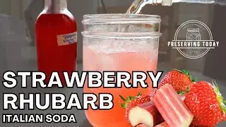 Strawberry Rhubarb Italian Soda Recipe - Real food, simple ingredients