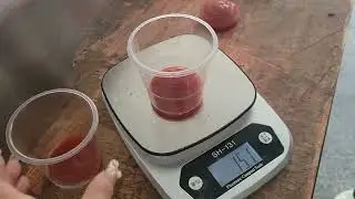 Piston filler testing with ketchup