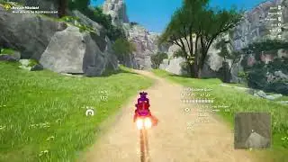 Bike crashes on nothing (SAND LAND)