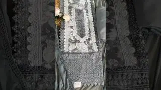 Pakistani Unstitched Suits with Heavy Lace & Borders | Latest Ethnic Wear 2025 | Bishwa Mega Maart