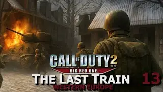 Call of Duty 2 Big Red One: The Last Train HARD Gameplay