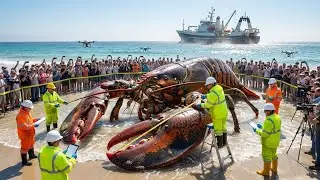 Giant Lobster Haul &mdash; From Deep Sea Catch to Full Processing (Factory Trawler Documentary)