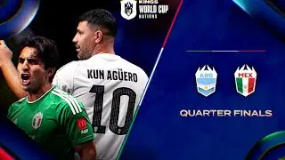DEBUT Kun Agüero Mundial Argentina vs México | Resumen Kings World Cup Nations Cuartos de Final