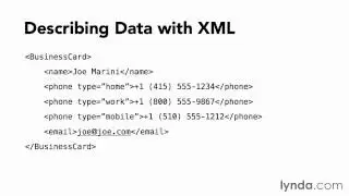 07 Describing information with XML