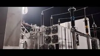 @Power transformer body spark -REF FAULT #Relay setting high value set#normal runing transformer!!