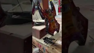 Meat axe #guitar #guitars #woodwork #drums #bass #wood  #woodworking #sculpture #art #instrumental