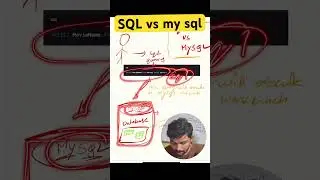 SQL vs MySQL in 1 Minute || SQL Tutorial | Telugu #sql #mysql