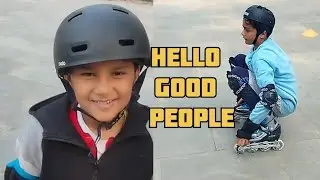 Learning inline skating 🥷