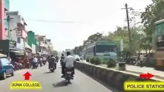 How to reach Sona College of Technology from Railway Station, Salem, Tamilnadu, India