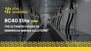 Immersion Mining Container BC40Elite of Fog Hashing, hold 200 S23, S23IMM, S21IMM, M66, S21, etc.