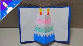 Como fazer um cartão de aniversário 3D - Cartão pop-up