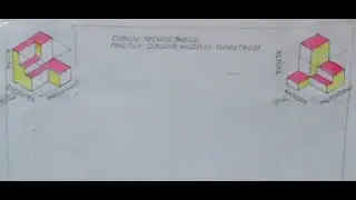 DIBUJO TECNICO BASICO - ISOMETRICOS - PRACTICA PARA DIBUJAR MODELOS