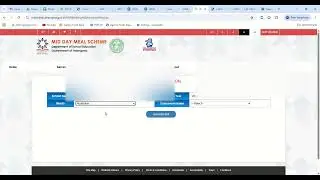 Mid Day Meals MDM bill generation Process of Telangana State in schooledu website