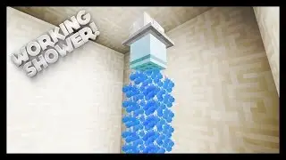 Minecraft - How To Make A Working Shower