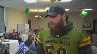 Glens Falls Greenjackets visit Warren Center Nursing Home