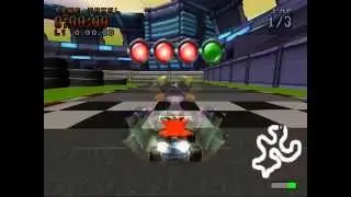 CTR Time trial con Crash Bandicoot.