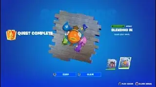 Fortnite Spray:  BLENDING IN