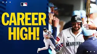 Cal Raleigh hits TWO home runs (Setting a new CAREER HIGH!) 🔱