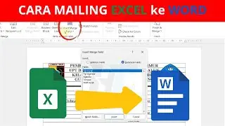 Cara Mailing Excel ke Word