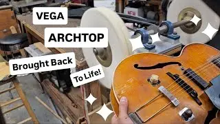 1940s Vega Duo Tron Archtop Restoration! #guitarrepair #archtop