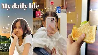 My daily life | getting bangs, shopping, galentines day w mom & more 🌱☁️