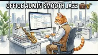 Office Admin Smooth Jazz 💼🎷 | Background Music for Emails, Reports & Focus Work