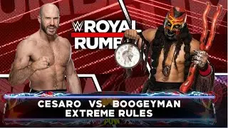 Full Match Cesaro Vs. Boogeyman WWE Royal Rumble Extreme Rules January 26 , 2023 : WWE 2K22