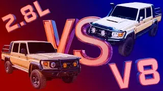Tuned 2.8 Toyota land cruiser vs Gturbo v8 land