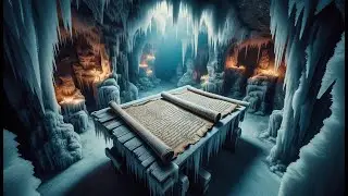 YOU ARE EXPLORING DEEP BENEATH ANTARCTICA'S ICE SHEET WHEN YOU STUMBLE UPON A CHAMBER WITH A SCROLL!