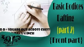 Basic Bodices Dafting ( Front Part) - part 2|| Basic pattern || Class-06 || 2020