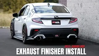 JDMuscle 22+ WRX Paint Matched Exhaust Finisher Trim Replacements Installation