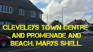 Cleveleys Town Centre Promenade Beach and Marys Shell walk. August 2024.