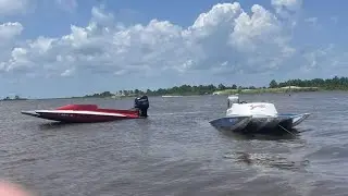 Allison XB2003 & XB2002, STV, and Mirage running up the Pascagoula river