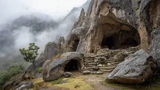 Can You Imagine Living Here? Stone Cave House Hidden Paradise