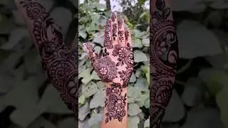 beautiful marun colour mehandi design 💖 simple easy full hand mehandi design #mehndi #shorts