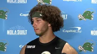 WATCH: Tulane's Ty Thompson discusses change from quarterback to tight end