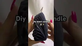 🖤DIY black candle idea🕯️✨ #candle #candles #candlemaking #diy #candlebusiness #black #ideas #asmr