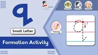 Small Letter q Formation | Formation and Writing Practice | Interactive Formation Activity | Nursery