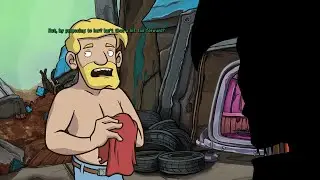 Deponia Doomsday Walkthrough #11 - Brush, Stone, Sculpture, Boulder, Ribs,  Fewlock soup, Milk