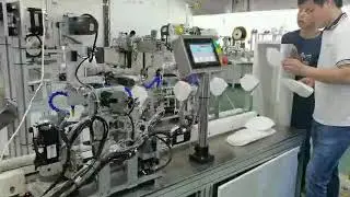 semi auto N95 fold mask head strap welding machine