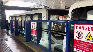 SMRT Trains BPLRT Alstom Innovia APM 300R C801B [134/144] departing Bukit Panjang (Choa Chu Kang)