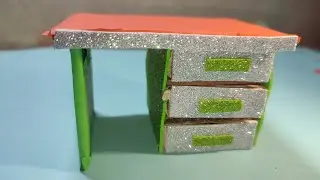 make mini study table with paper and match box / and other crafting videos coming soon