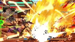 DBFZ S3 SSGSS Vegito/DBS Broly/Trunks - Trunks 214S ~ Broly Eraser Blow Assist Confirm.
