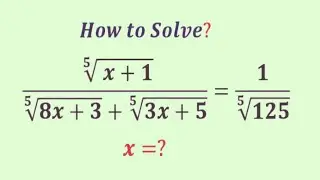 Germany | Can you Solve this? | A nice Math Olympiad algebra problem | X=? 
