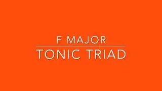 F Major Tonic Triad